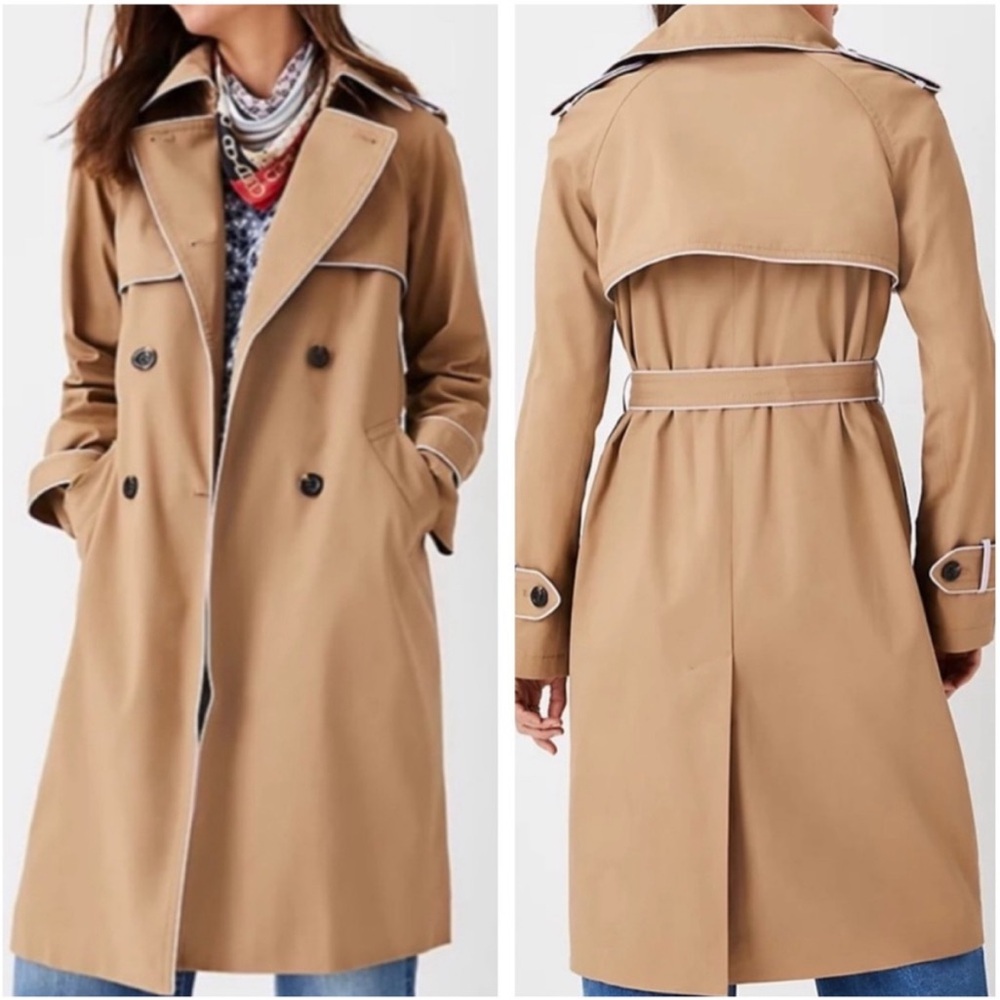 Classic Women's Trench Coat - Camel